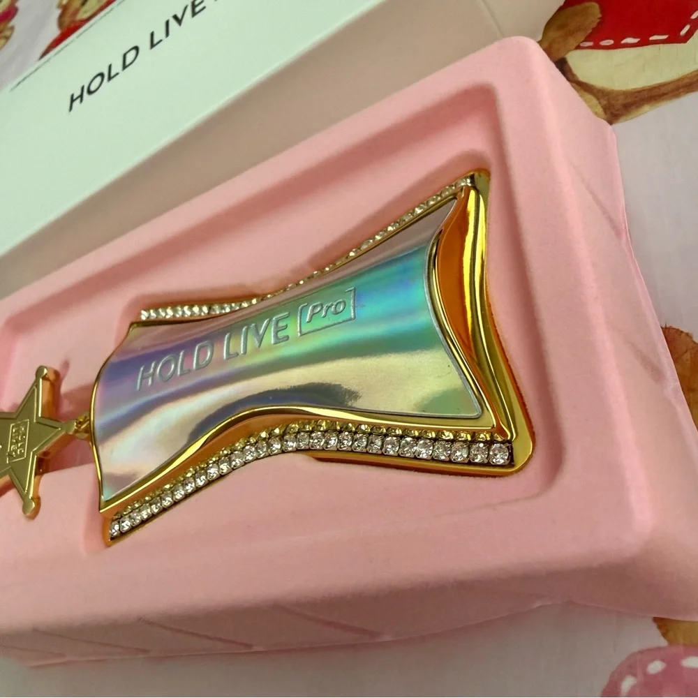 Classic Red Lipstick in Gorgeous Iridescent Silver and Gold Packaging